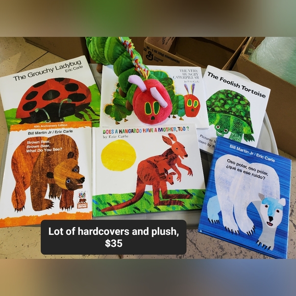 Lot of Children's hardcover books and plush - Picture 1 of 1